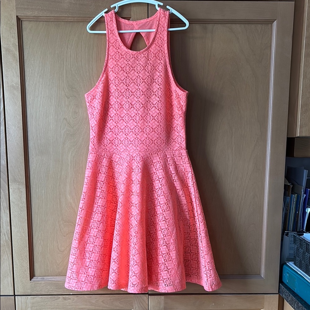 Aeropostale Pink Sleeveless Halter Sundress